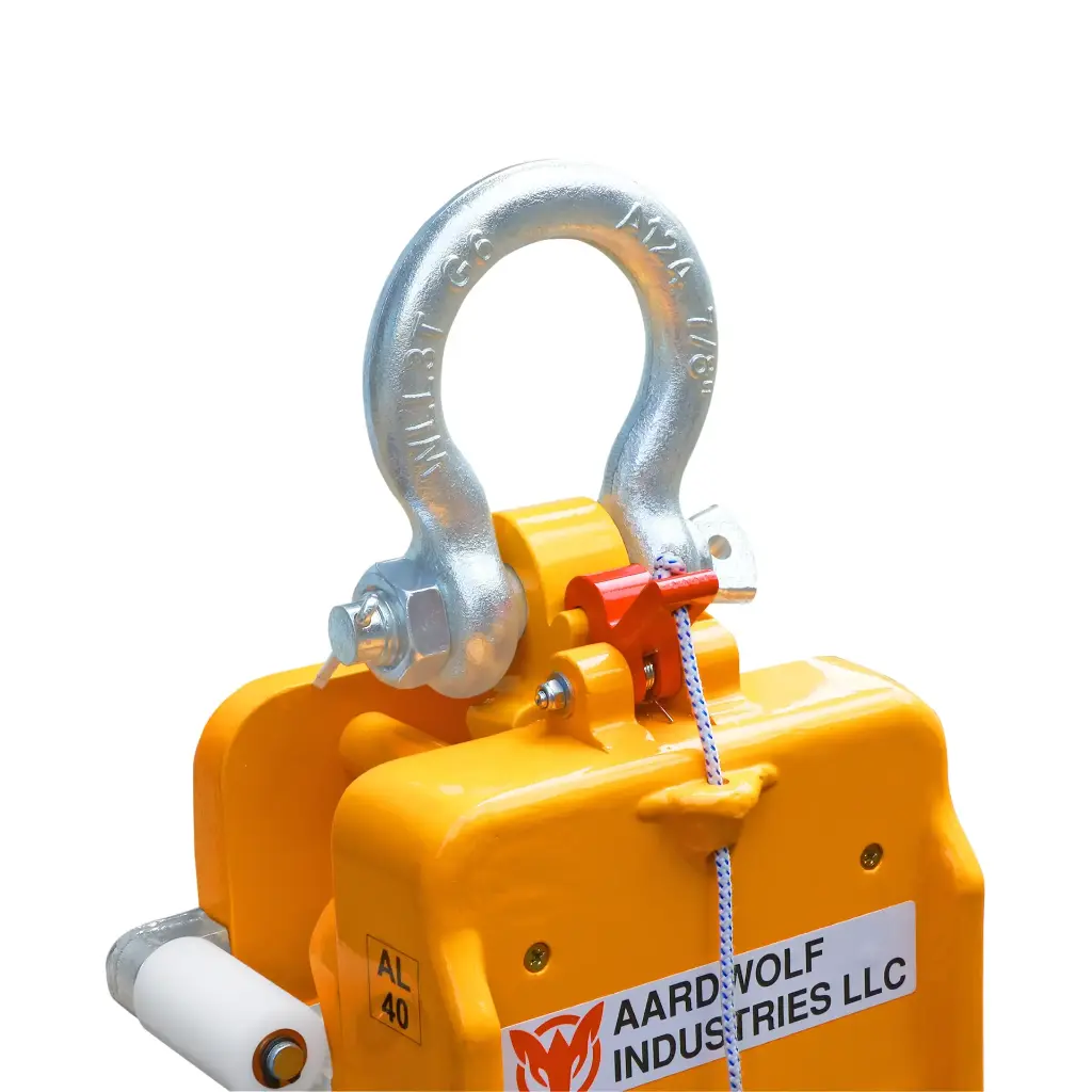 Detail sisi kiri Aardwolf Lifter AL40 Pengangkat Slab Batu Manual