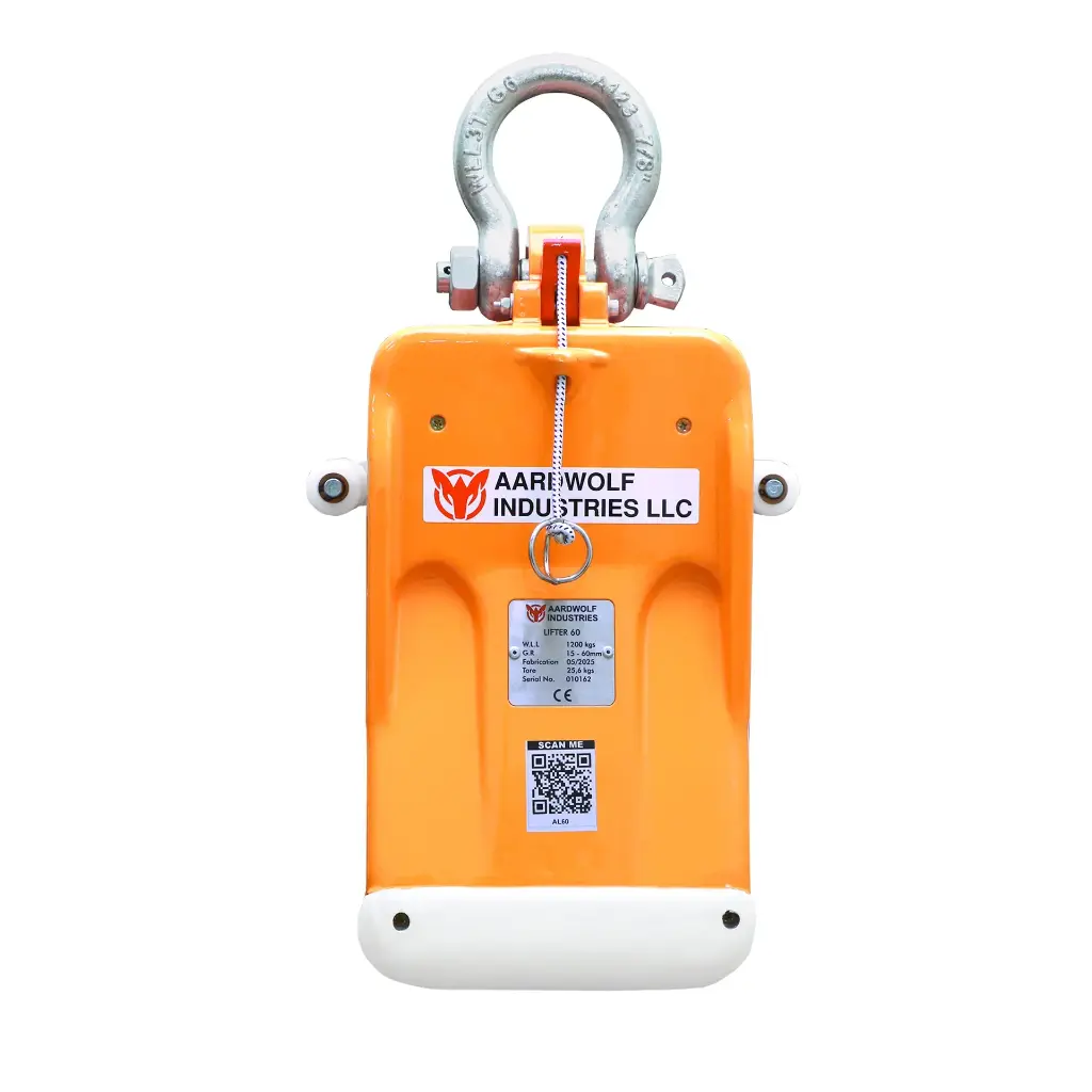 Aardwolf Lifter AL60 Pengangkat Slab Batu Manual Tampak Depan