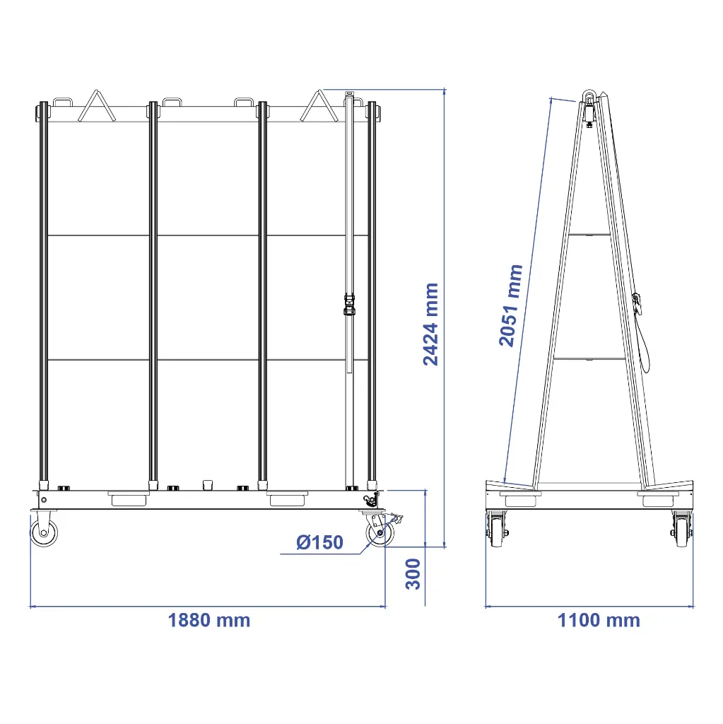 Aardwolf Universal Frame Tall UTF-1880-2050