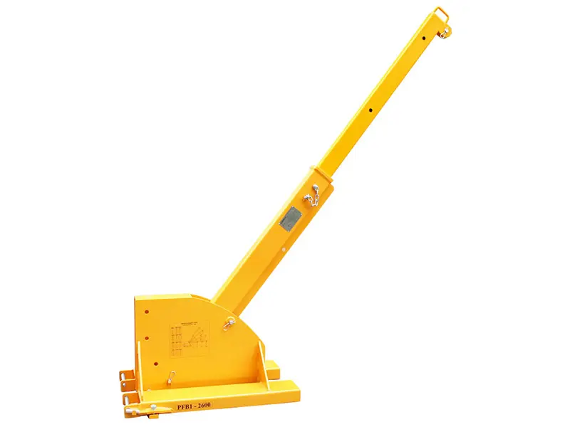 Cần cẩu xoay gắn xe nâng 