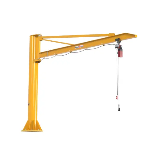 Over Braced Jib Crane - ជួរឈរដែលបានម៉ោន