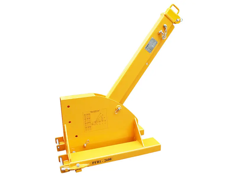 Cần cẩu xoay gắn xe nâng 