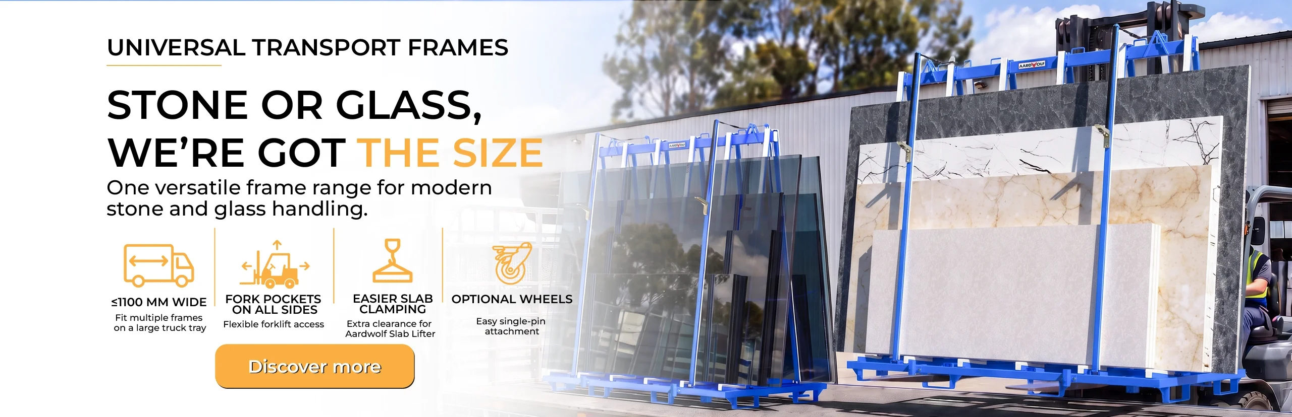 Tool Range Asia Universal A-Frame for safe handling and transport of glass sheets and stone slabs
